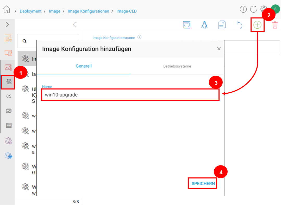 neue Imagekonfiguration