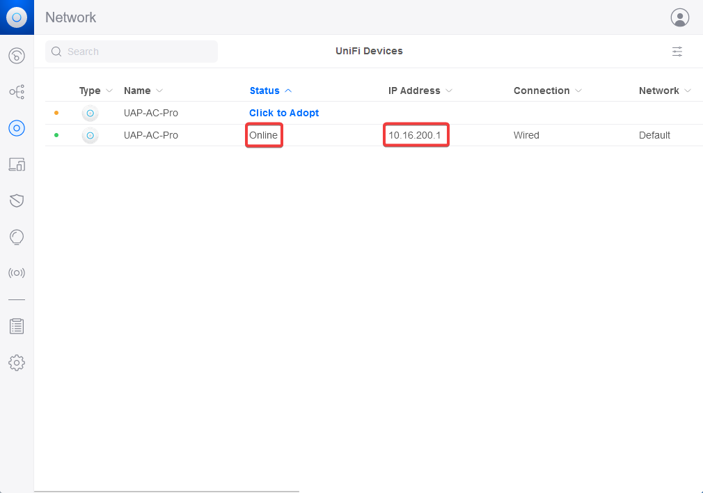 Accesspoint adoptiert