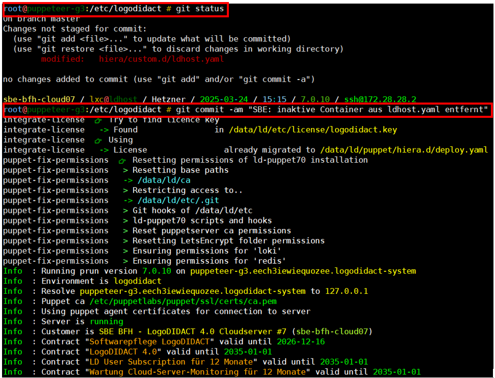 git commit