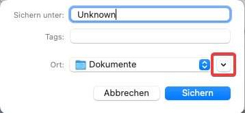 Öffnen der Finder-Übersicht